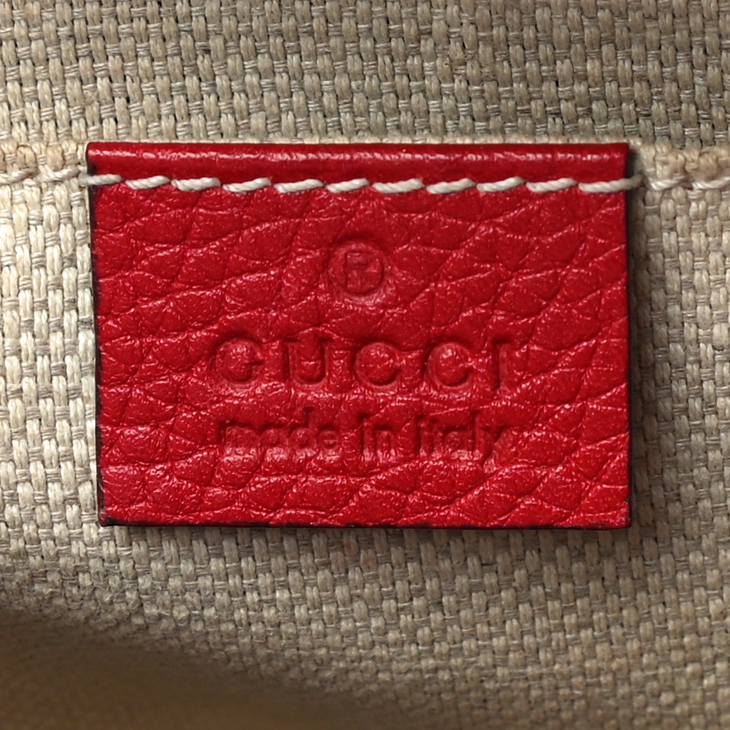 Gucci Pebbled Calfskin Small Soho Disco Bag Tabasco Red 6 of 17