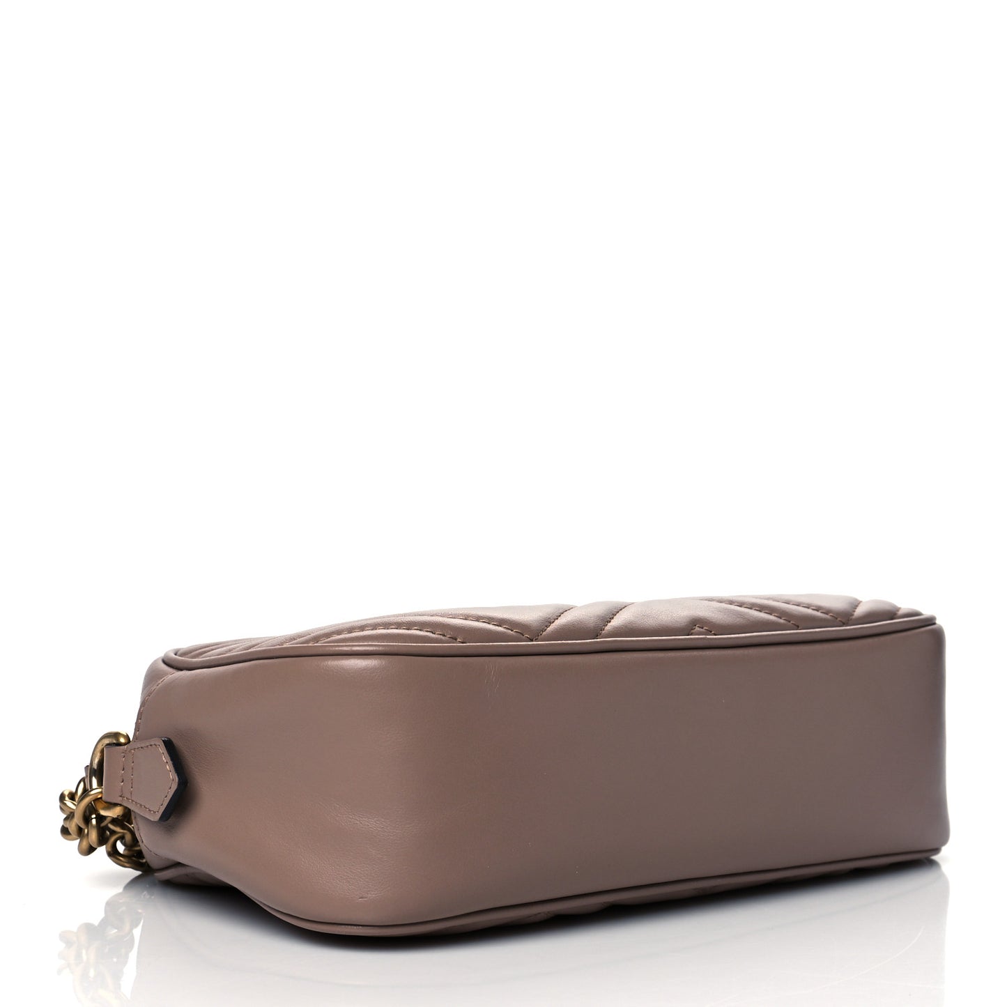 Calfskin Matelasse Small GG Marmont Chain Shoulder Bag Porcelain Rose