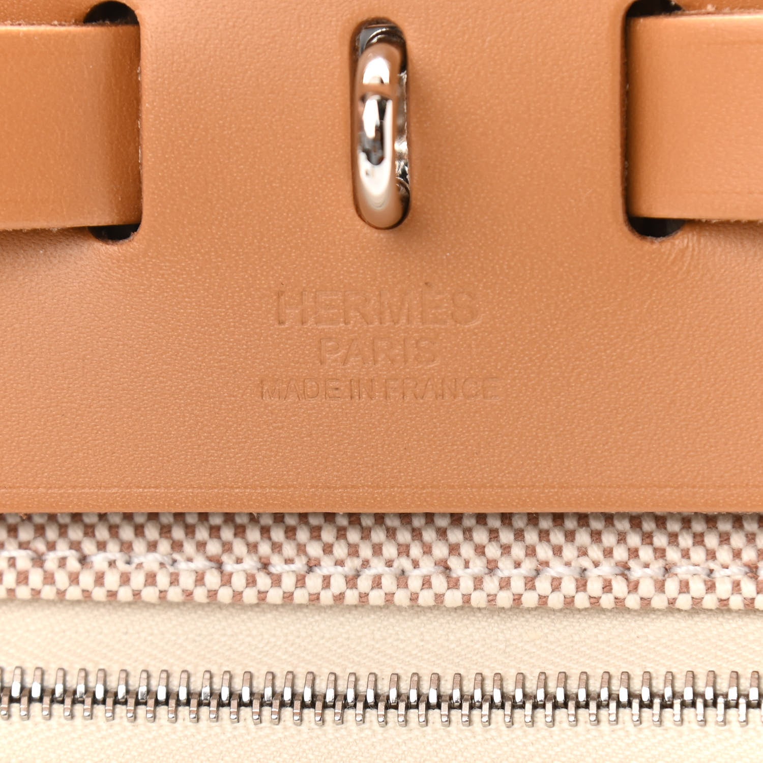 Hermes Vache Hunter Criss Viking Herbag Zip Retourne 31 PM Ecru Beige Naturel 7 of 13