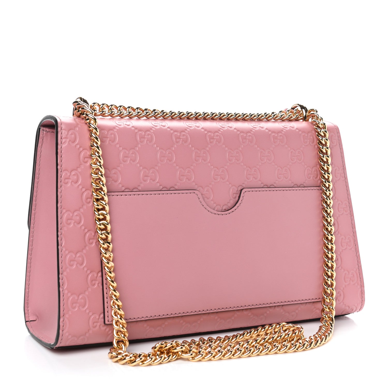Gucci Guccissima Signature Medium Padlock Shoulder Bag Rose Baby Candy 2 of 4