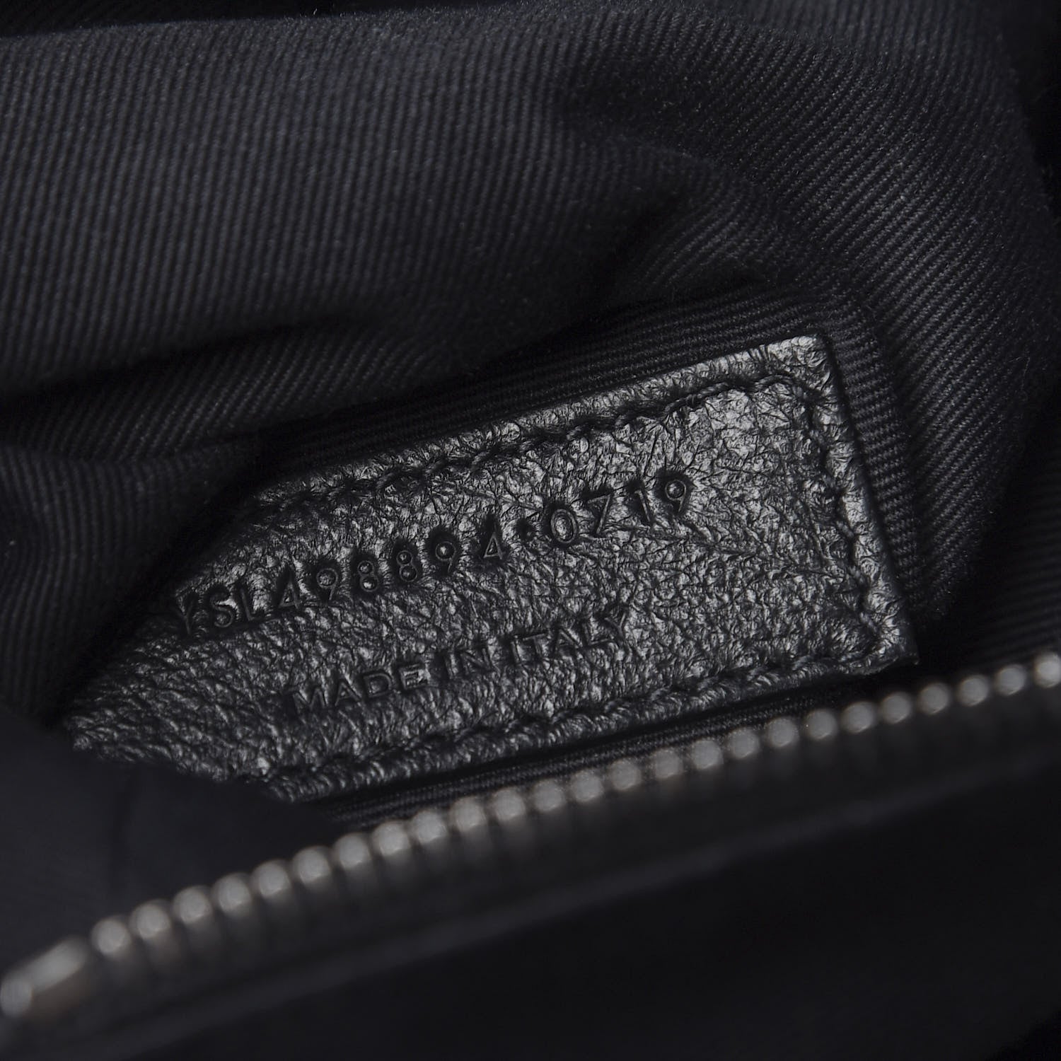 Saint Laurent Crinkled Calfskin Matelasse Monogram Medium Niki Chain Satchel Deep Marine 9 of 9
