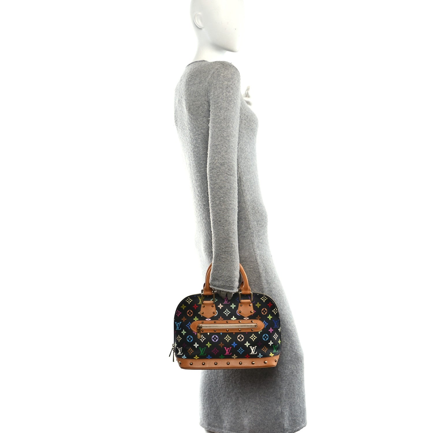 Louis Vuitton Monogram Multicolor Alma Black 2 of 10