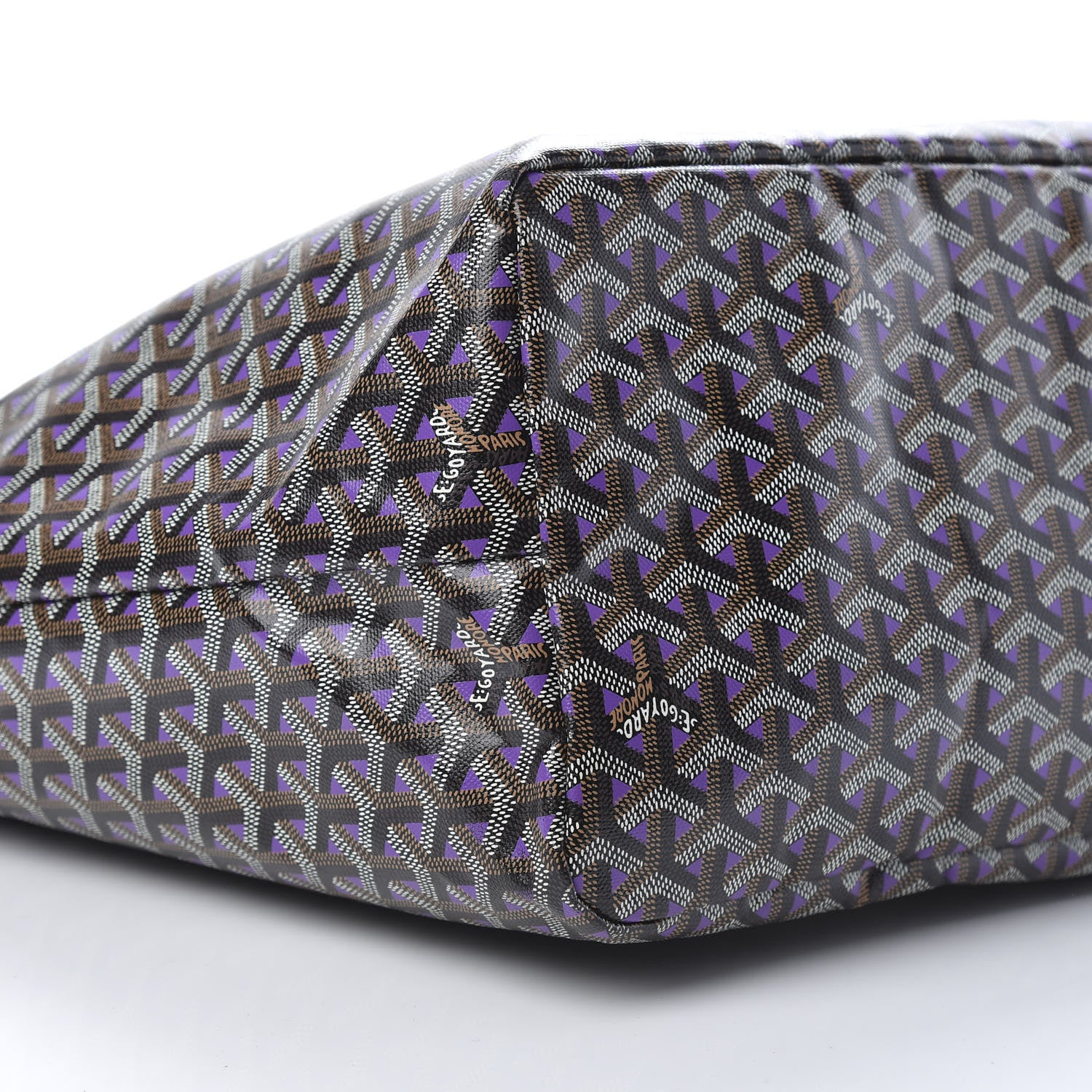 Goyard Goyardine Saint Louis Claire Voie GM Black Purple 9 of 11