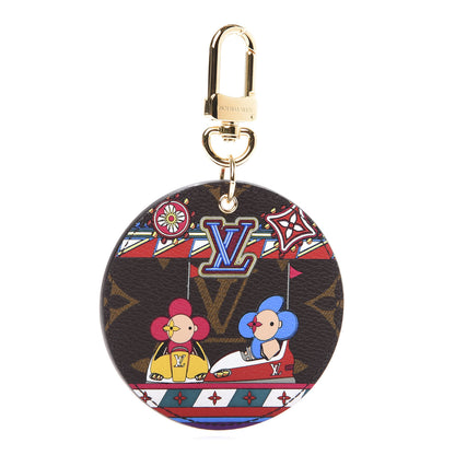 Louis Vuitton Monogram 2020 Christmas Animation Bumper Cars Bag Charm Key Ring Coquelicot 1 of 4