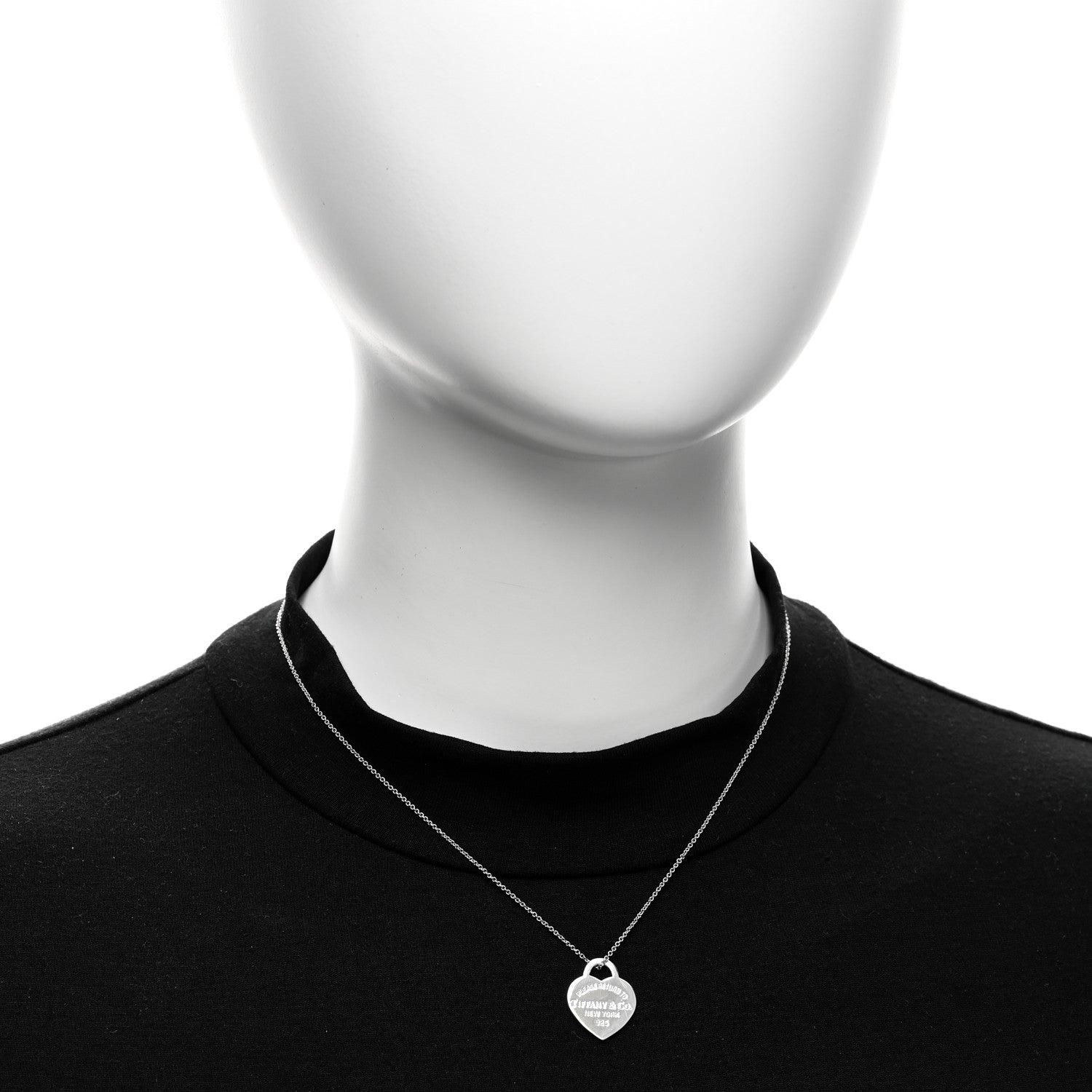 Tiffany Sterling Silver Small Return To Tiffany Heart Pendant Necklace 2 of 6