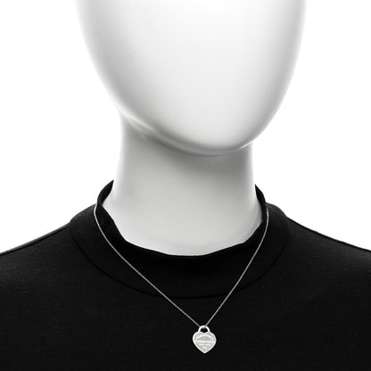 Tiffany Sterling Silver Small Return To Tiffany Heart Pendant Necklace 2 of 6