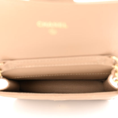 Chanel Caviar Quilted Mini Chain Bag Dark Beige 5 of 12
