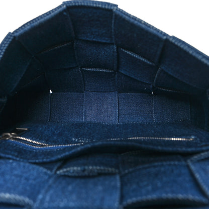 Bottega Veneta Denim Maxi Intrecciato Cassette Crossbody Bag Indigo 5 of 10
