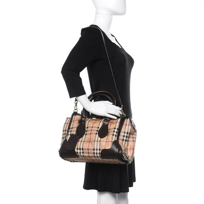 Burberry Haymarket Check Small Gladstone Chocolate 2 of 9