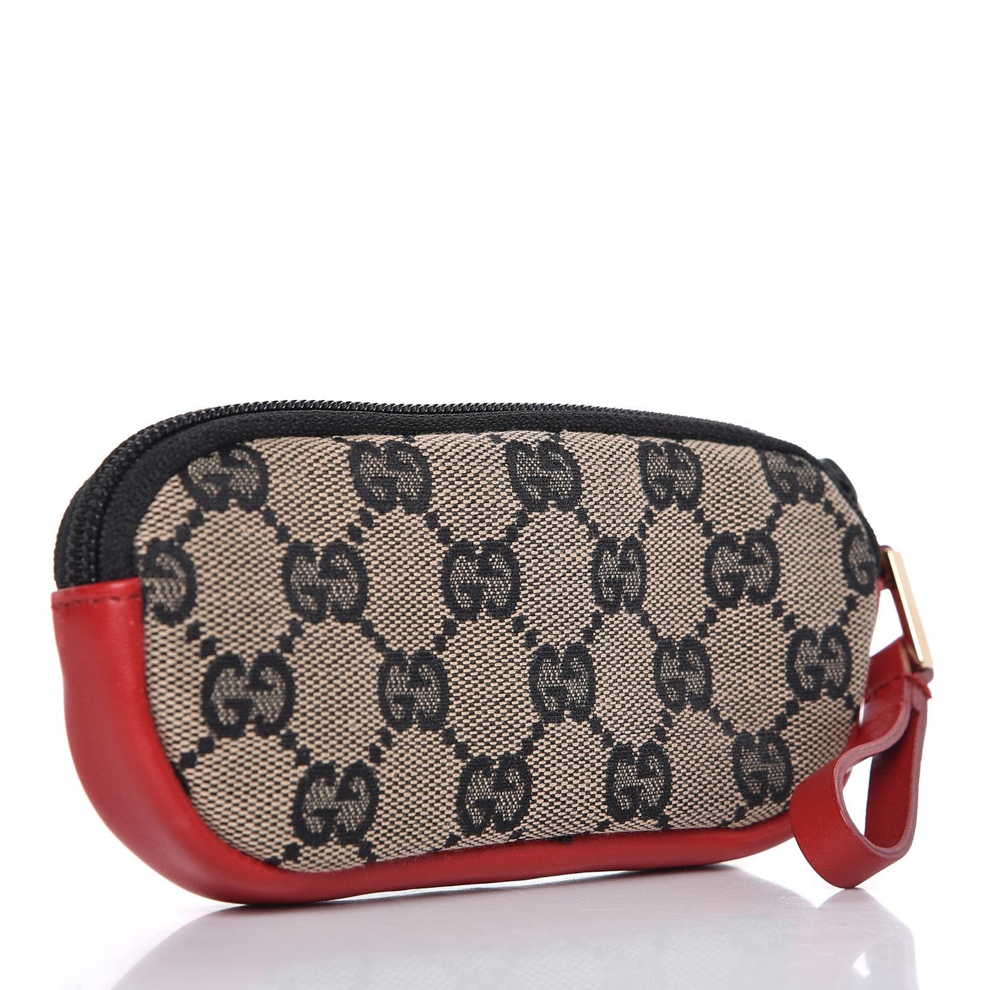Monogram Small Cosmetic Case Red Black