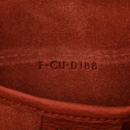 Celine Drummed Calfskin Nano Luggage Terracotta 7 of 11