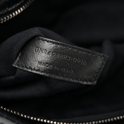 Saint Laurent Crinkled Calfskin Matelasse Monogram Large Niki Chain Satchel Black 7 of 13