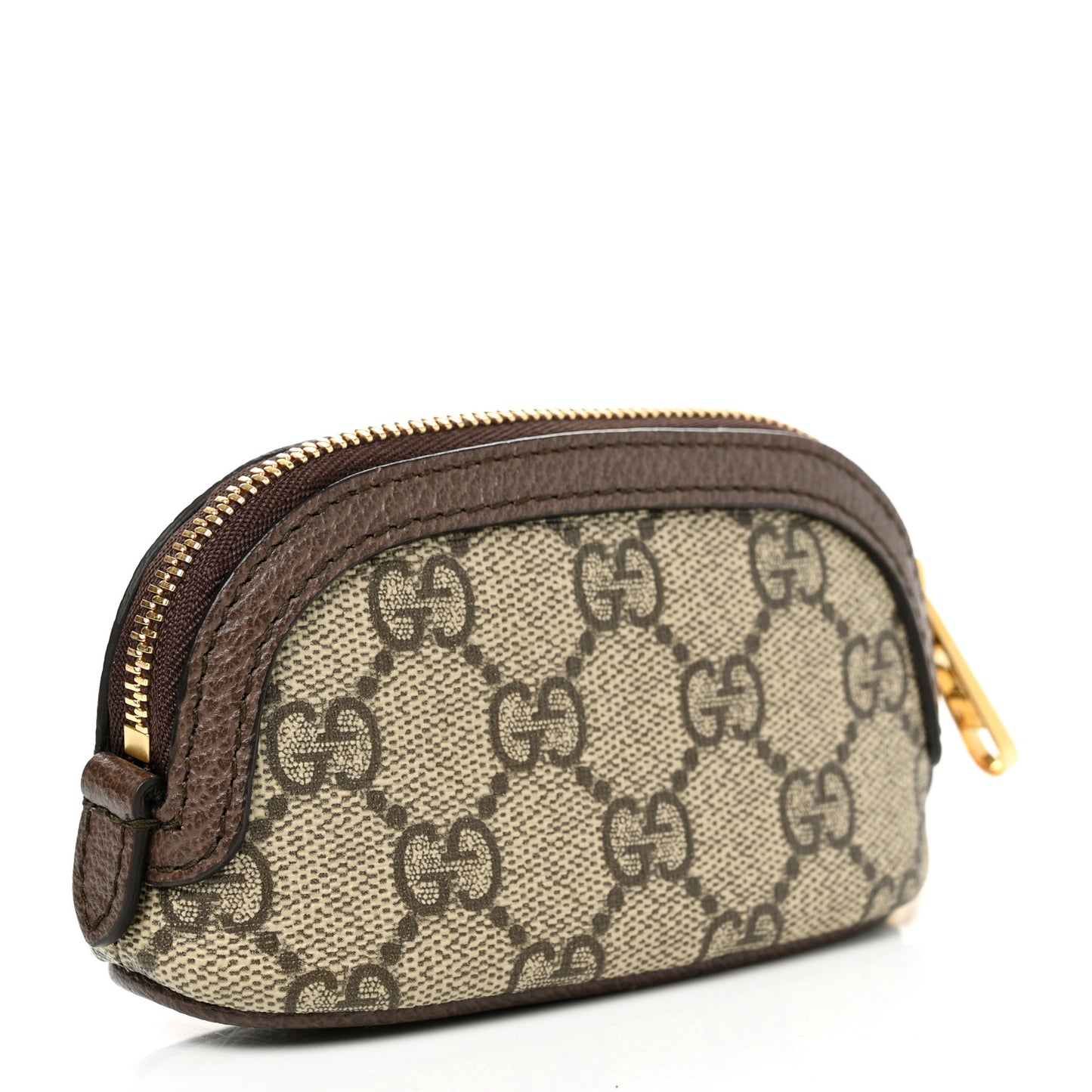 GG Supreme Monogram Web Ophidia Dome Key Pouch Beige New Acero
