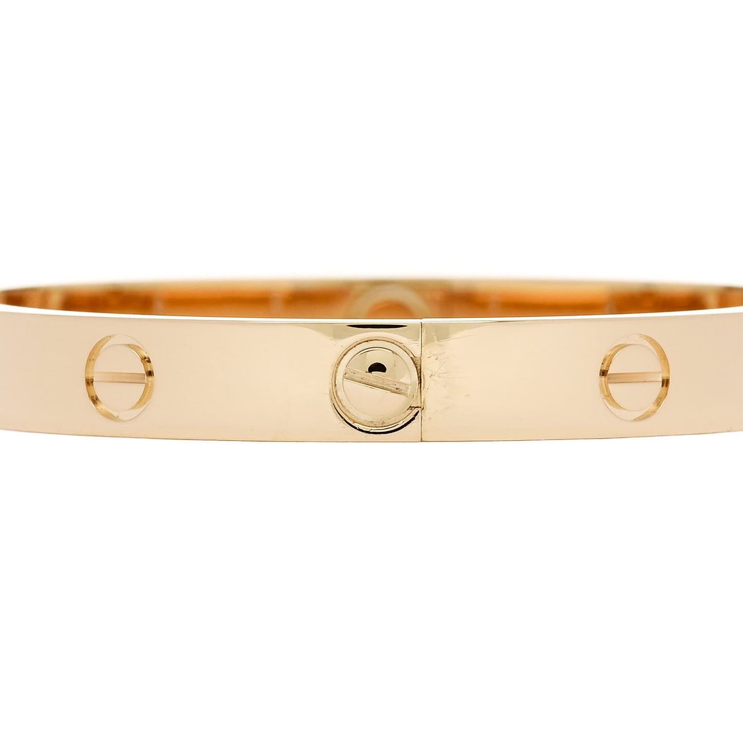 18K Yellow Gold 4 Diamond LOVE Bracelet 16
