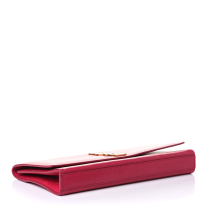 Saint Laurent Calfskin Classic Monogram Cassandre Clutch Fuchsia 4 of 12