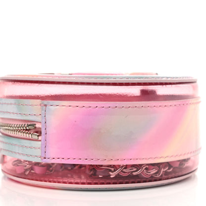 Chanel PVC Lambskin Filigree Round Clutch With Chain Pink 9 of 10