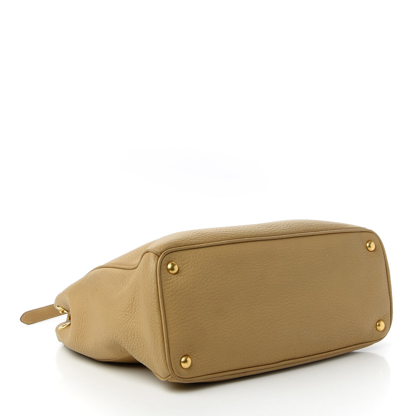 Vitello Daino Zip Tote Sughero