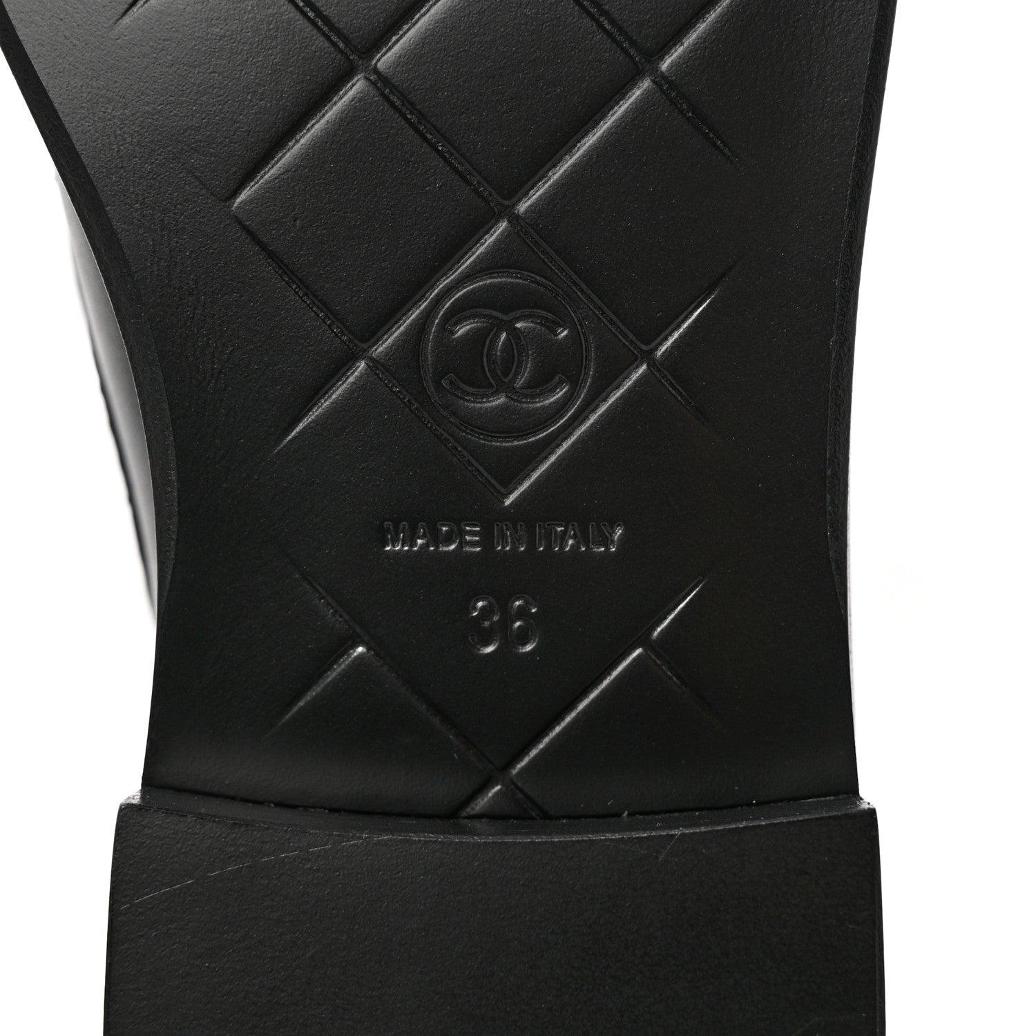 Chanel Lambskin Quilted CC Turnlock Loafers 36 Black 6 of 9