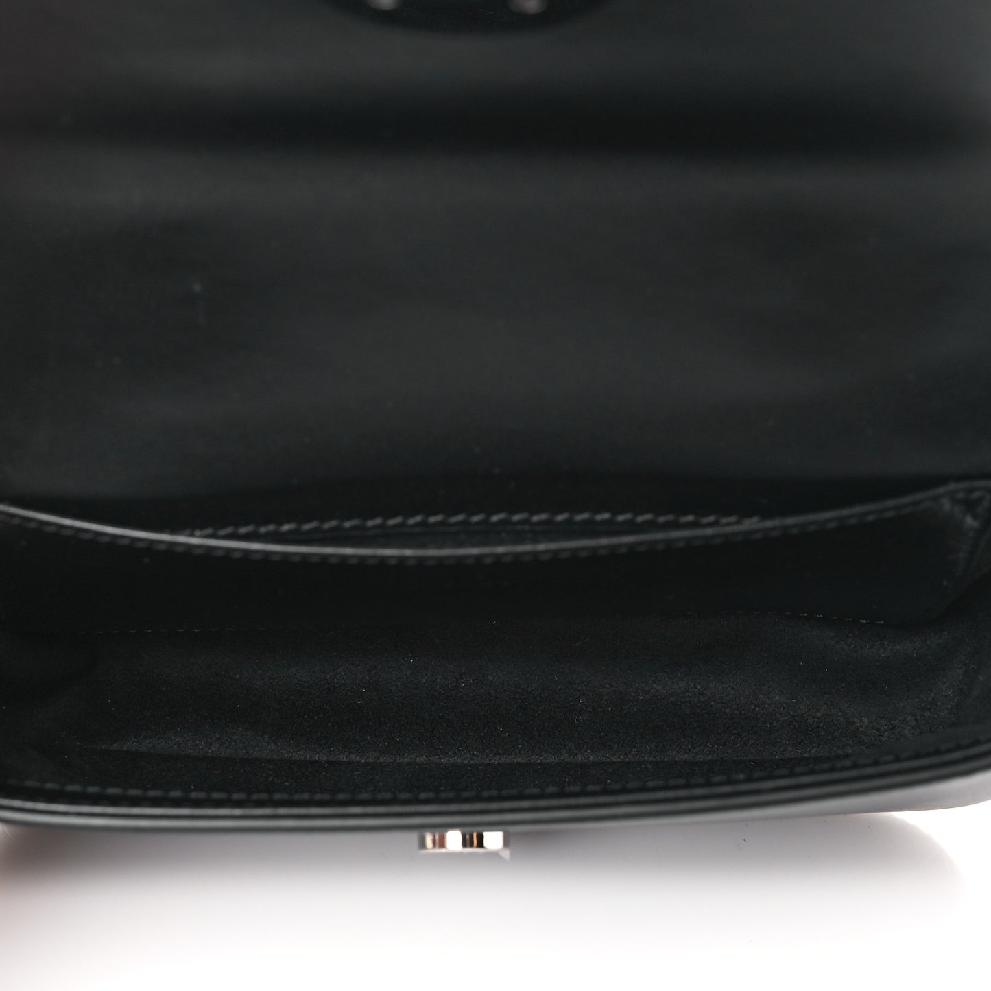 Senna Calfskin Petite GG Top Handle Shoulder Bag Black