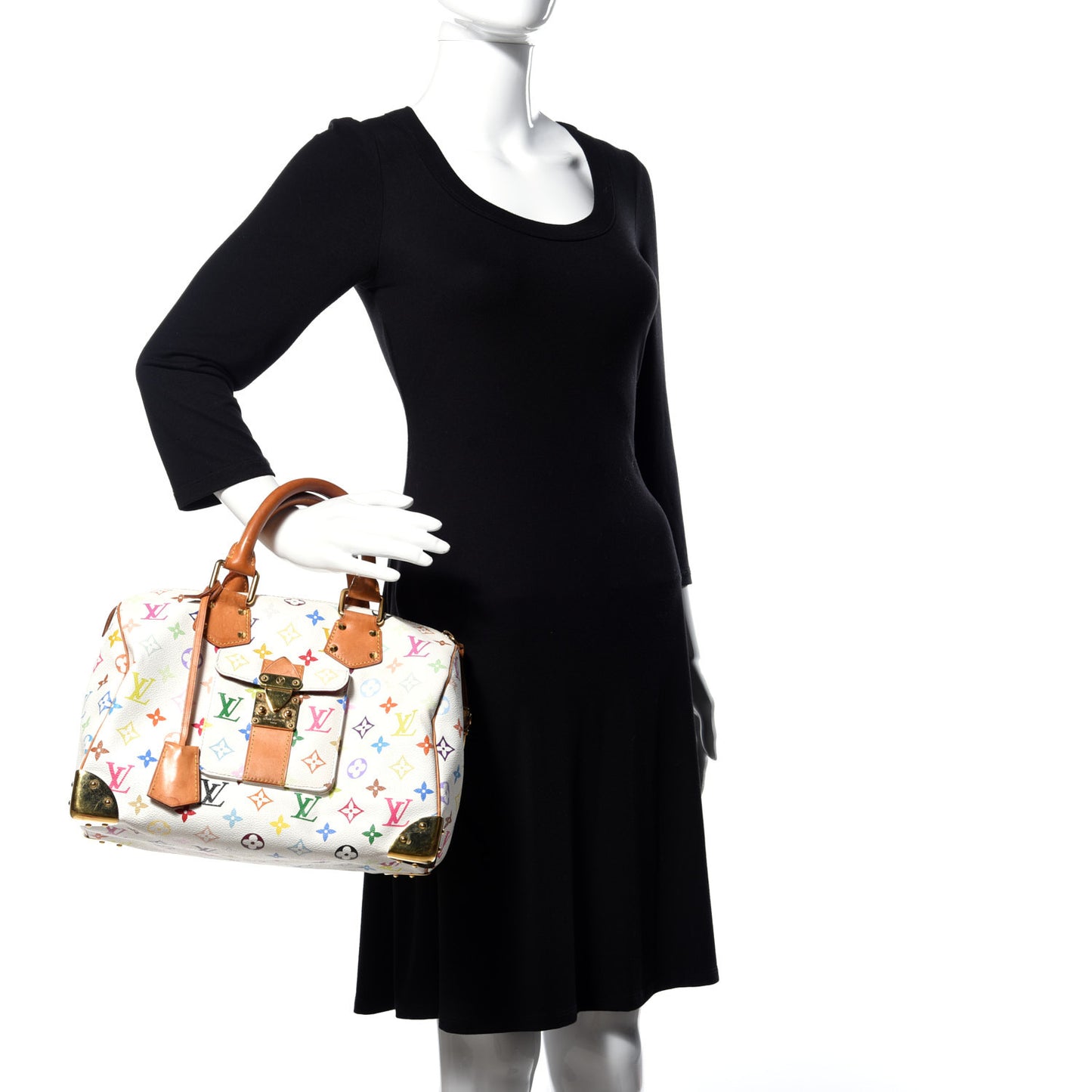 Monogram Multicolor Speedy 30 White
