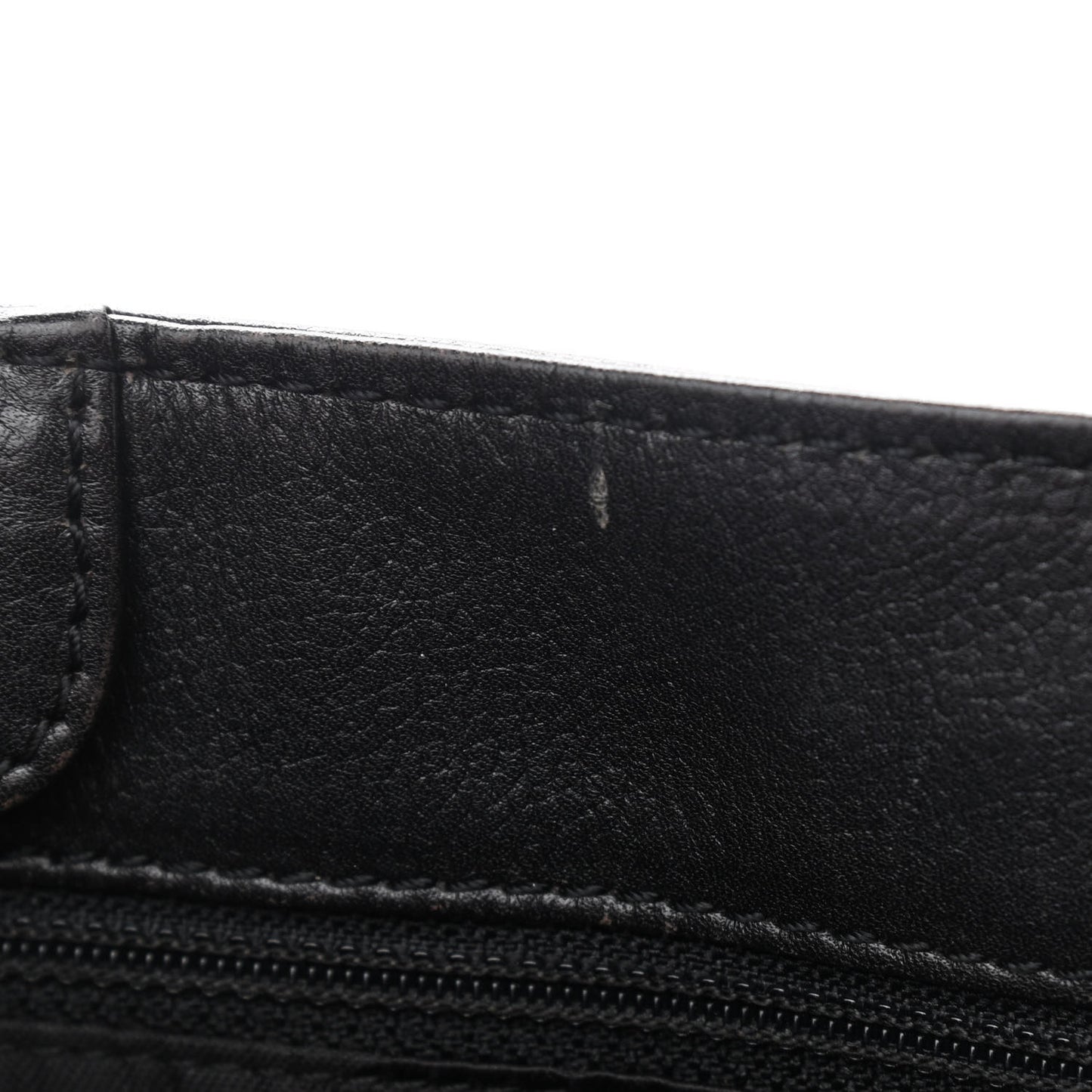 Calfskin Wood Chain Tote Black