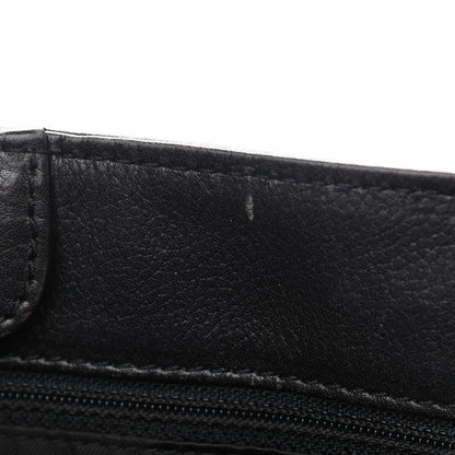Chanel Calfskin Wood Chain Tote Black 10 of 13