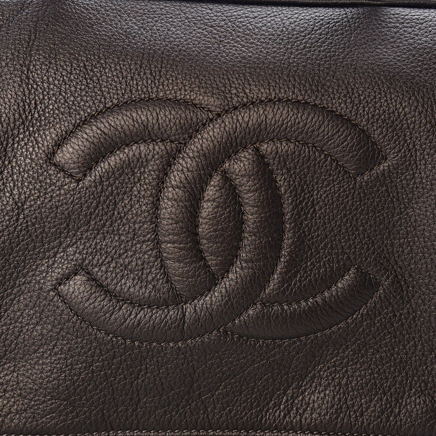 Metallic Deerskin Luxe Ligne Bowler Bronze