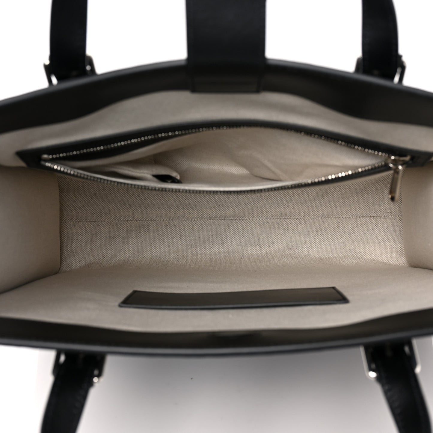 Calfskin GG Tennis Embossed Medium Tote Bag Black