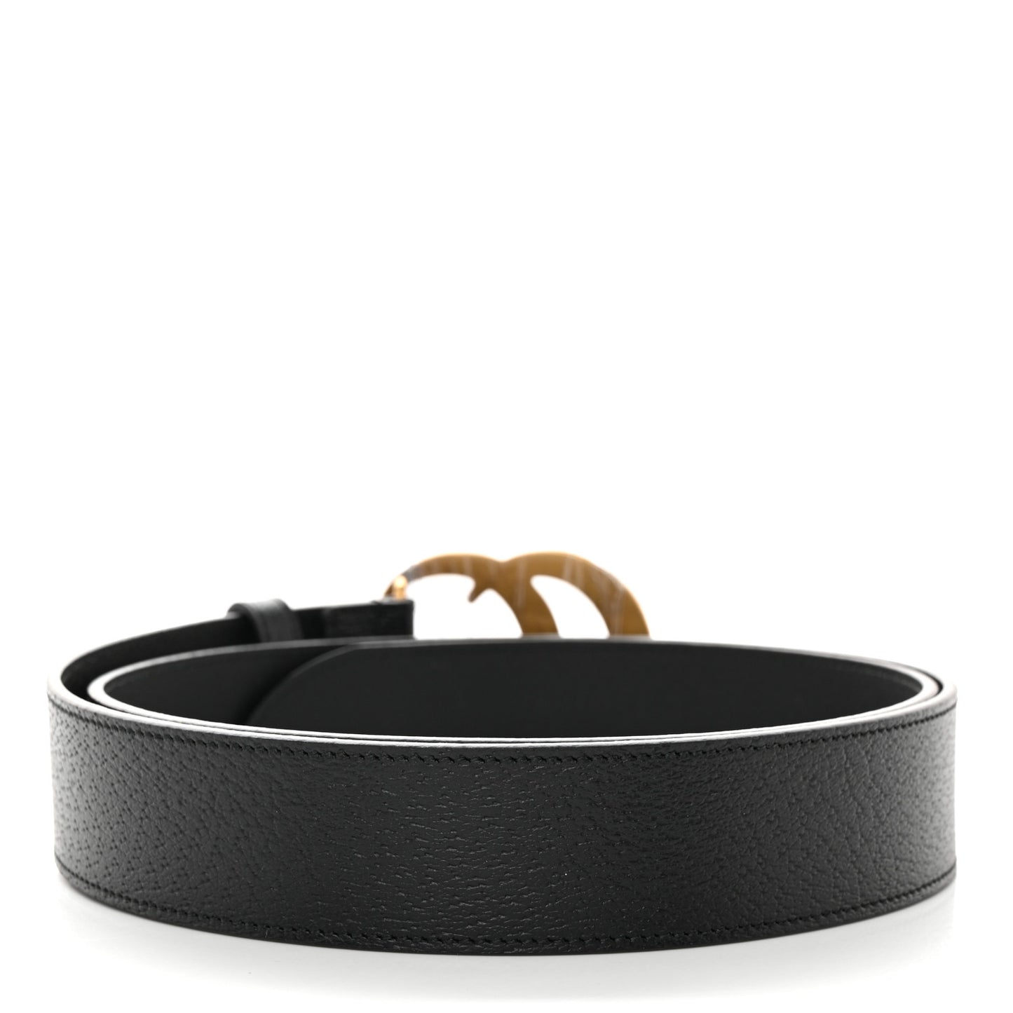 Textured Calfskin Double G 40mm Belt 105 42 Black