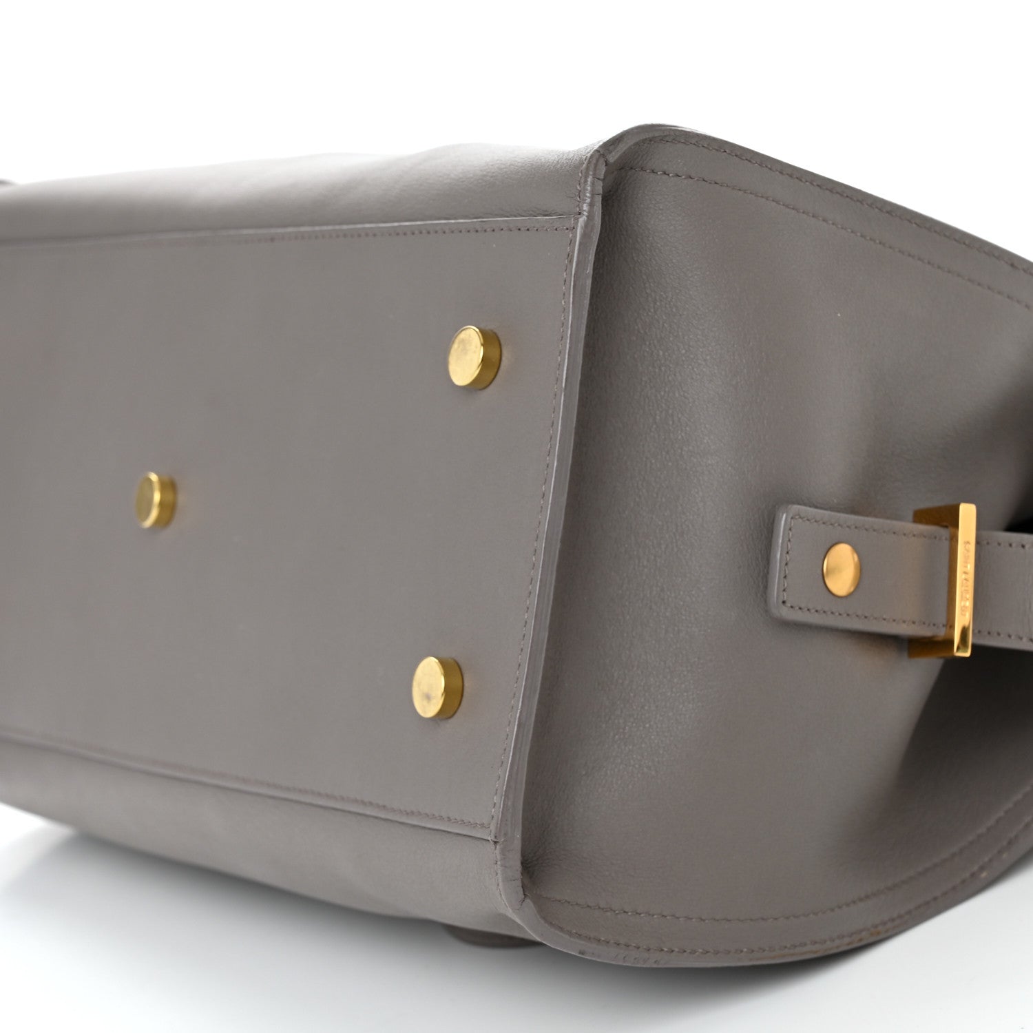Saint Laurent Calfskin Small Monogram Cabas Fog 10 of 12
