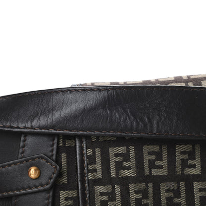 Fendi Zucchino Cuoio Ingrassato Medium Compilation Hobo Testa di Moro Beige 12 of 13