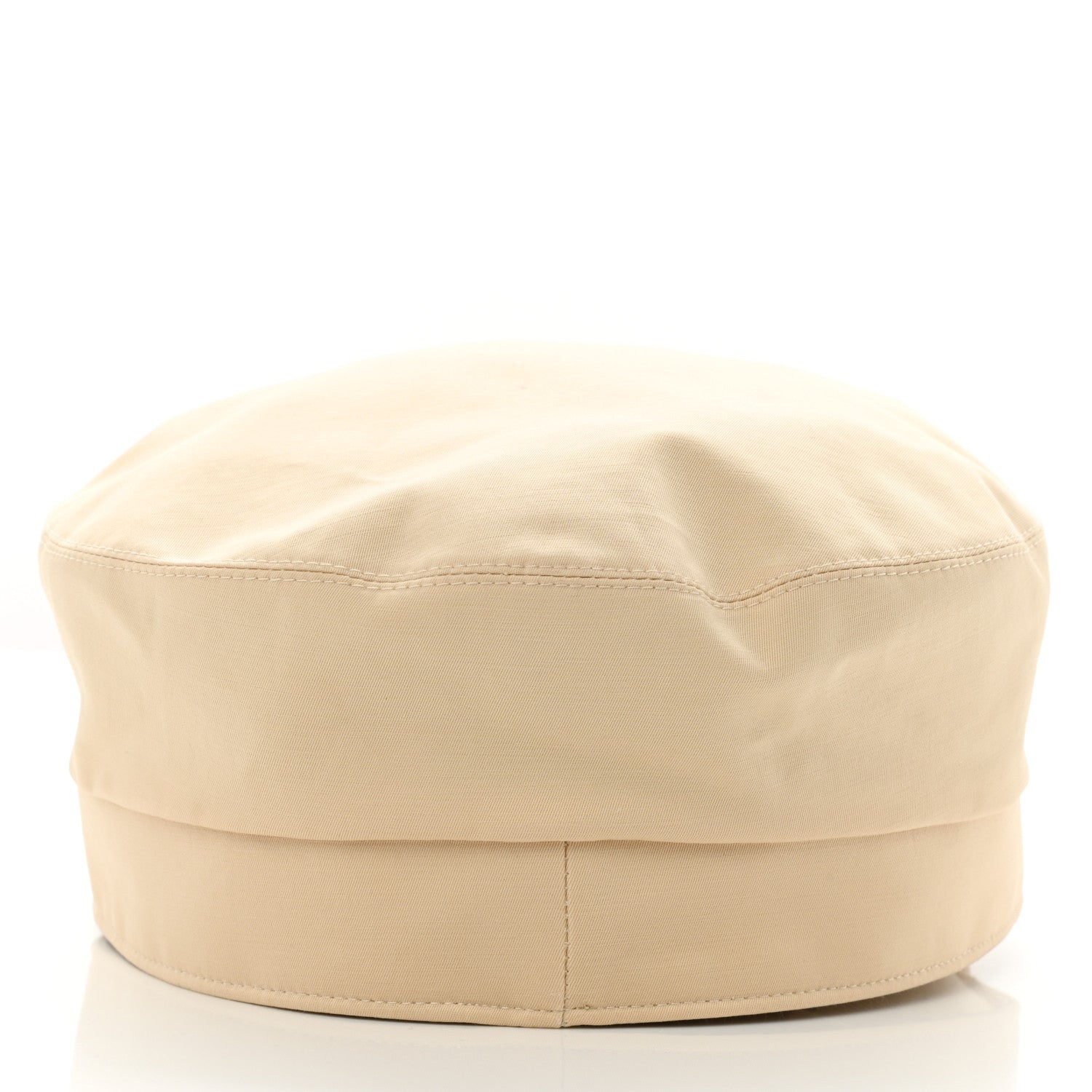 Hermes Double Linen Twill Casquette Cabourg Cliquetis Cap 57 White Creme 6 of 8
