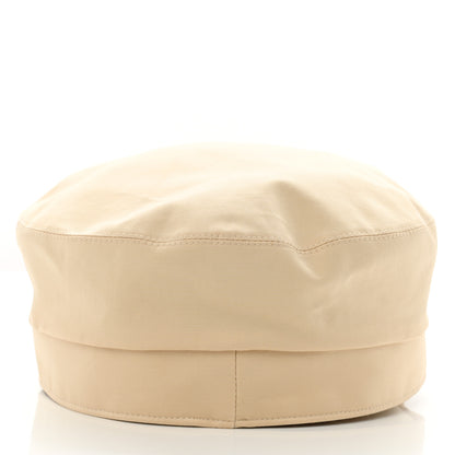 Hermes Double Linen Twill Casquette Cabourg Cliquetis Cap 57 White Creme 6 of 8