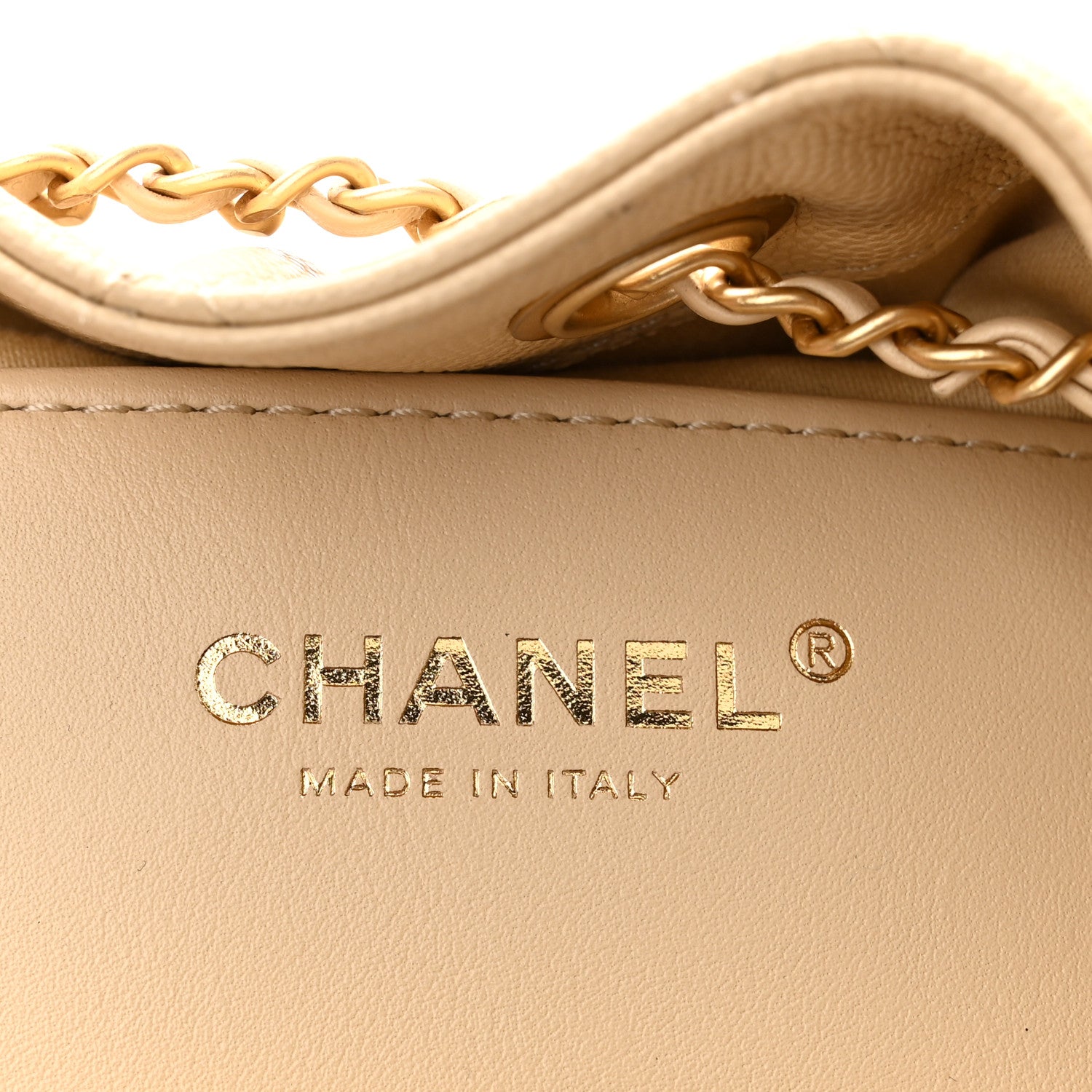 Chanel Caviar Quilted Mini Chanel 25 Handbag Beige 6 of 11