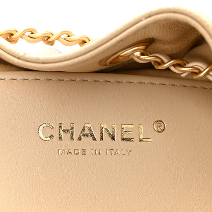 Chanel Caviar Quilted Mini Chanel 25 Handbag Beige 6 of 11