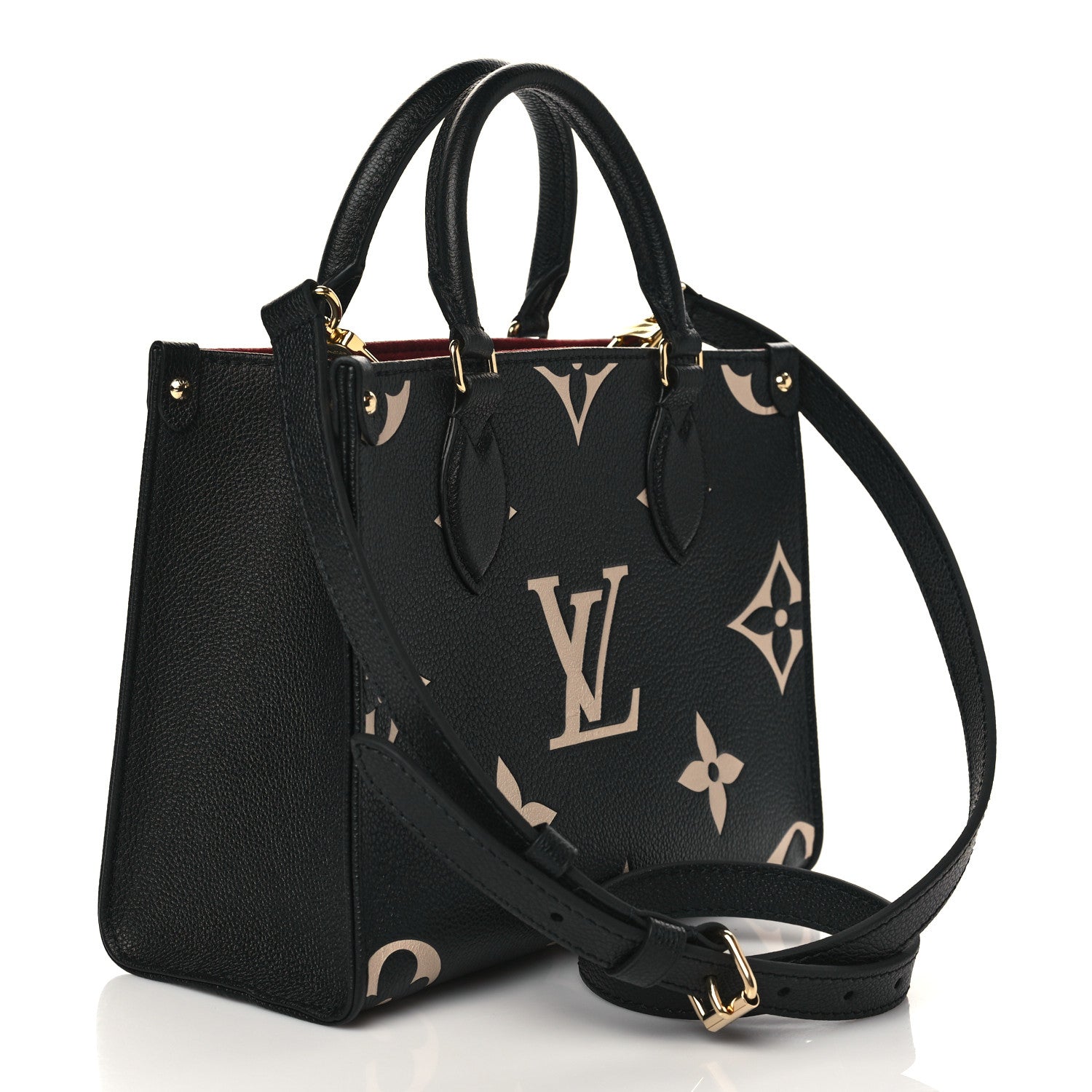 Louis Vuitton Empreinte Monogram Giant Onthego PM Black Beige 3 of 6
