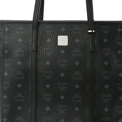 MCM Visetos Toni Shopper Tote Black 7 of 9