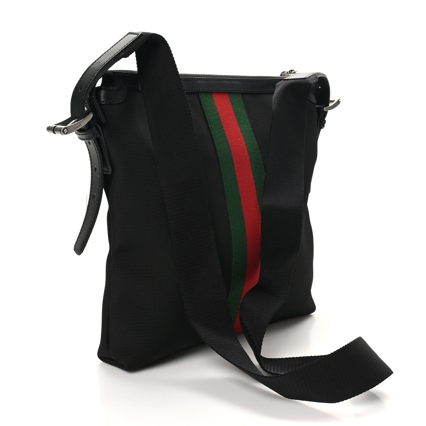 Techno Canvas Web Messenger Bag Black