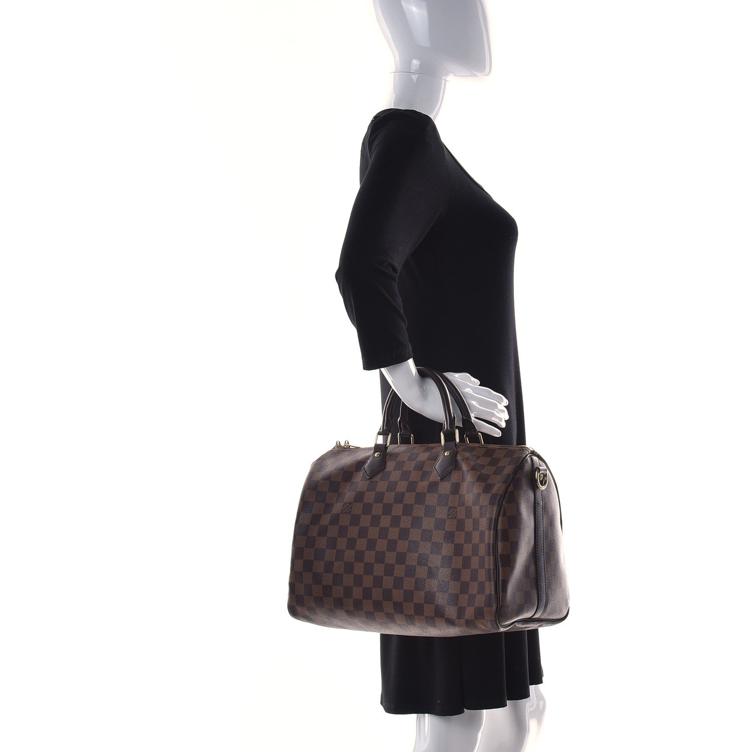 Louis Vuitton Damier Ebene Speedy Bandouliere 35 3 of 16