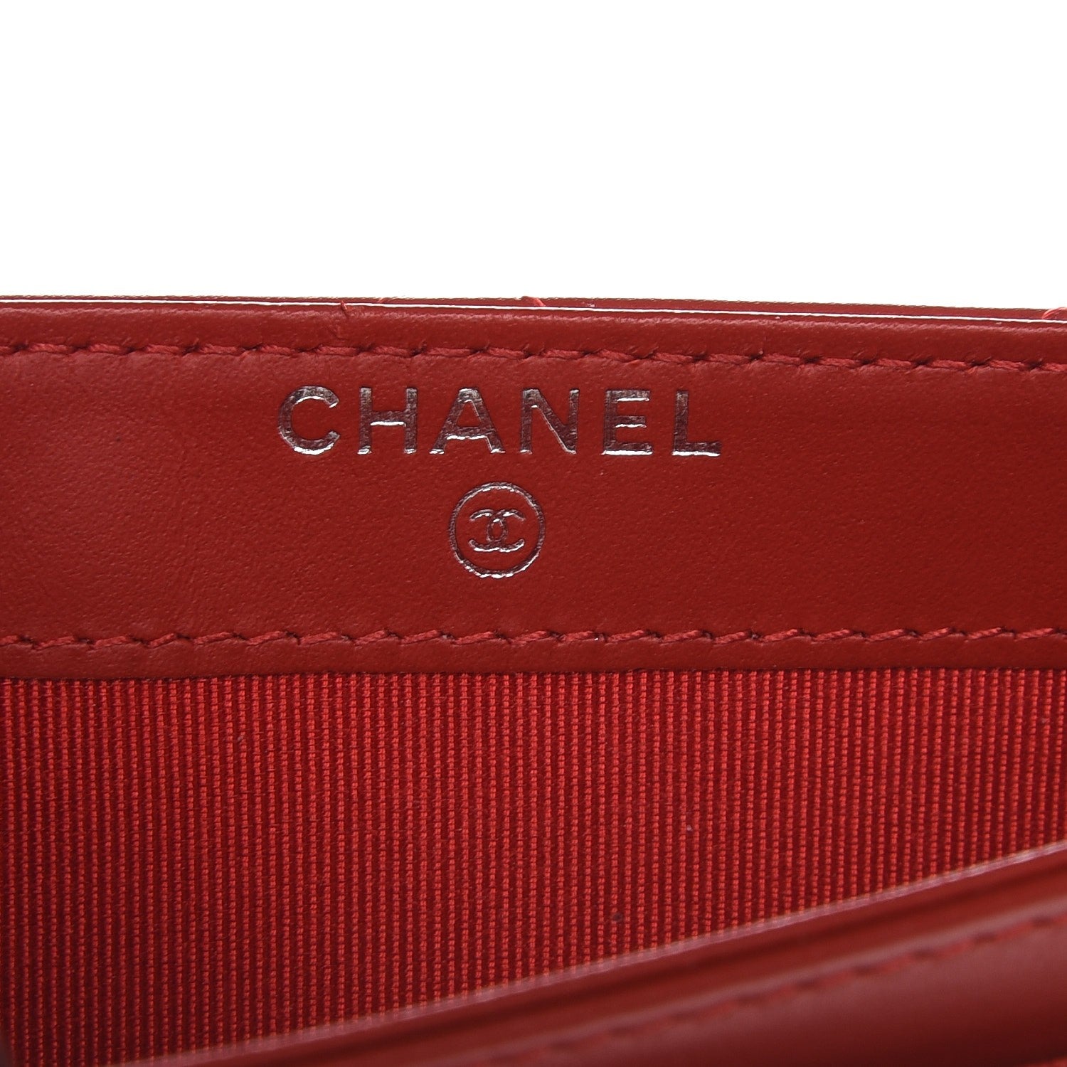 Chanel Caviar Quilted Travel Wallet Red 10 of 10