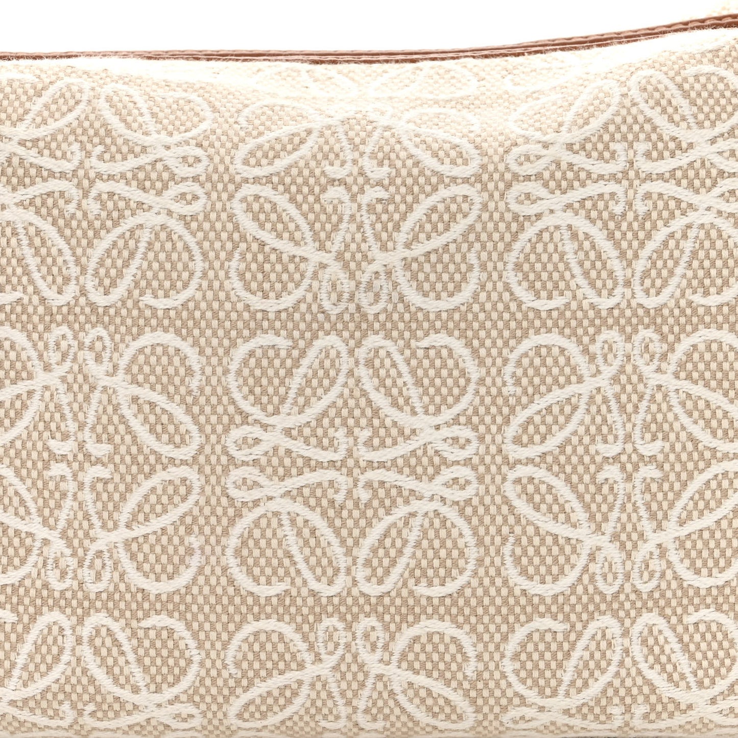 Jacquard Anagram Calfskin Small Cubi Bag Ecru Tan