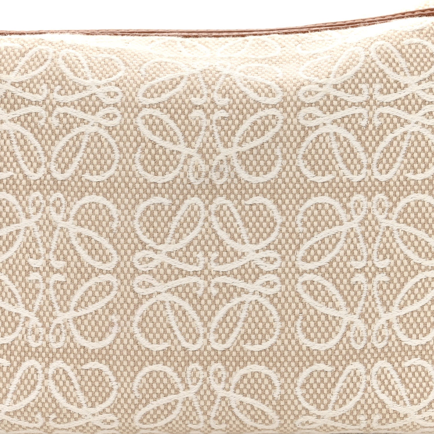 Loewe Jacquard Anagram Calfskin Small Cubi Bag Ecru Tan 8 of 10