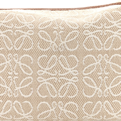 Loewe Jacquard Anagram Calfskin Small Cubi Bag Ecru Tan 8 of 10