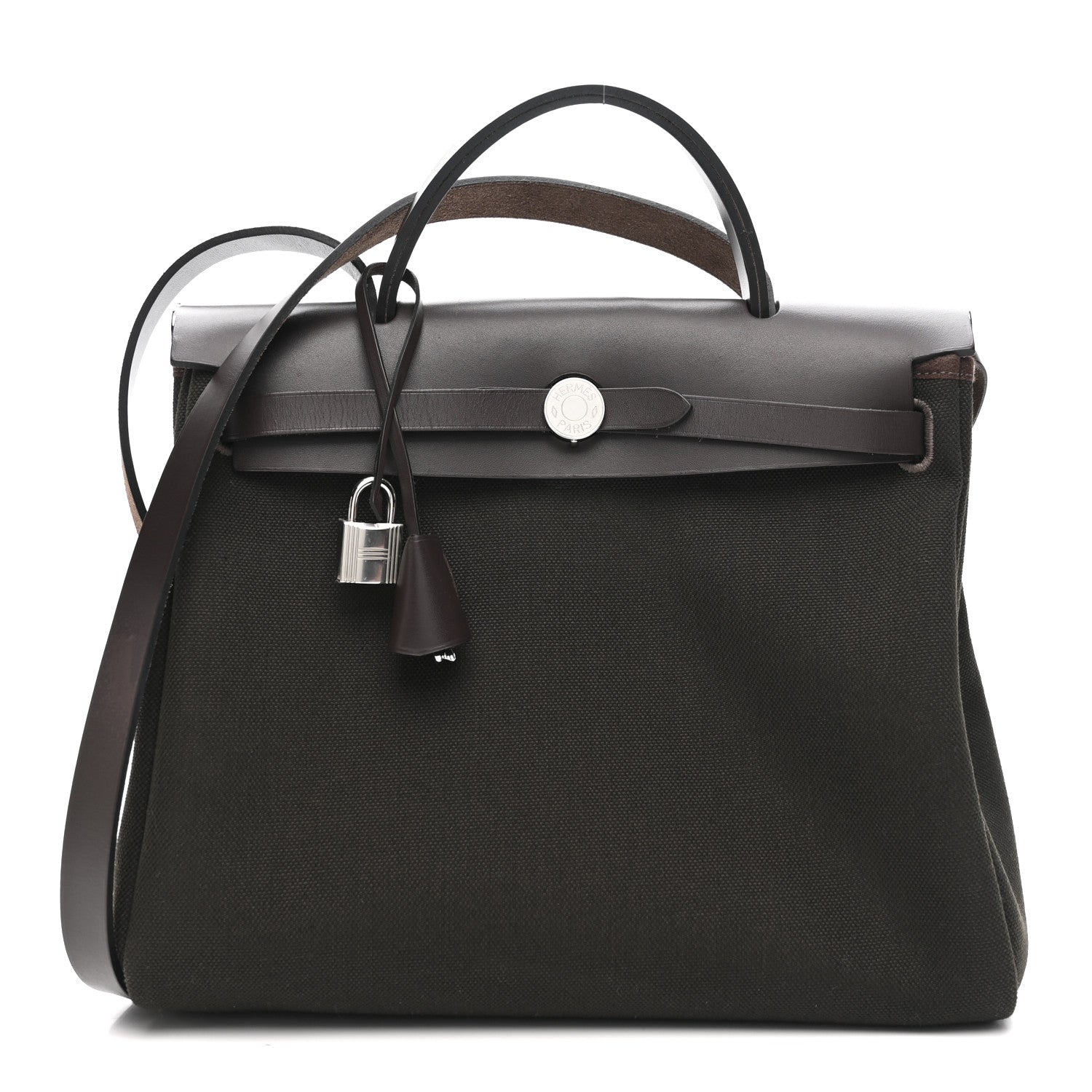 Hermes Vache Hunter Herbag Zip Retourne 31 PM Dark Bronze Ebene 1 of 15