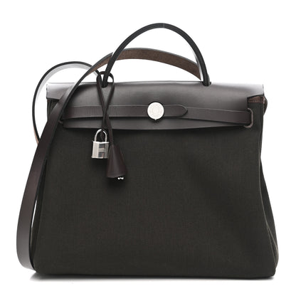 Hermes Vache Hunter Herbag Zip Retourne 31 PM Dark Bronze Ebene 1 of 15
