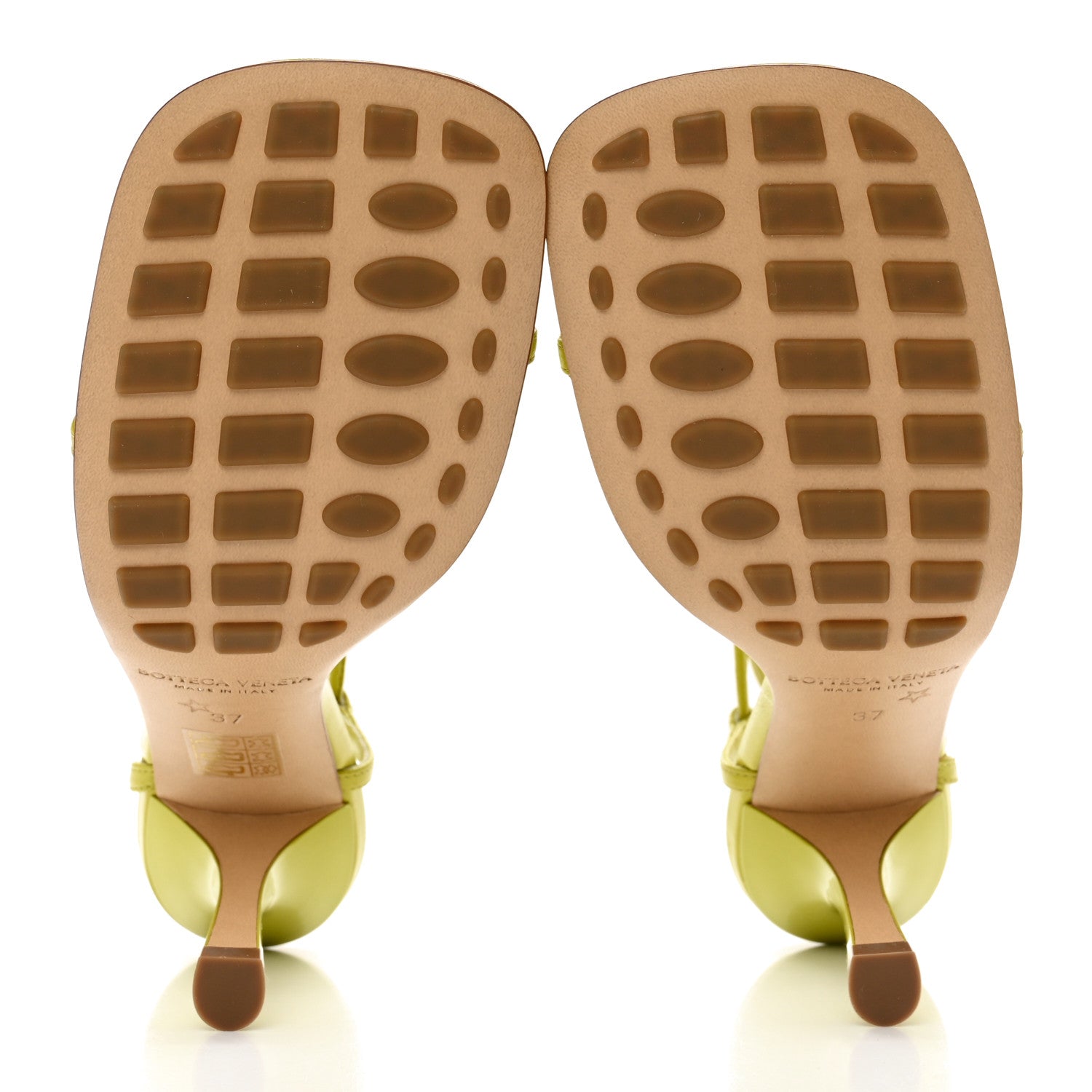 Bottega Veneta Crush Calfskin The Line 90mm Sandals 37 Acid 5 of 12
