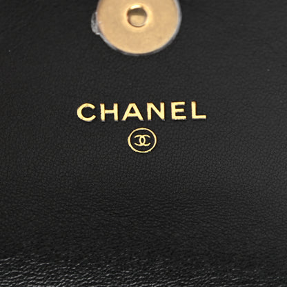 Chanel Lambskin Quilted Chanel 19 Phone Holder With Chain Black 6 of 9