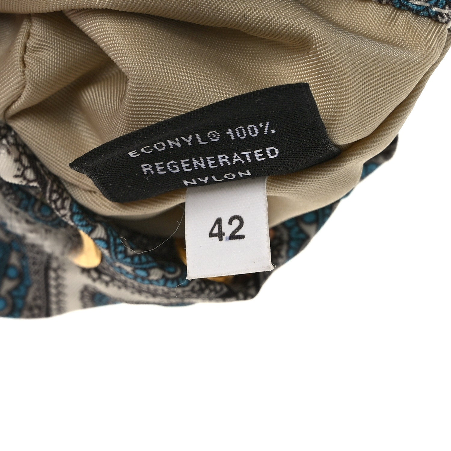 Prada Nylon Metal Triangle Logo Mini Drawcord Pouch Shoulder Bag Blue Multicolor 6 of 11