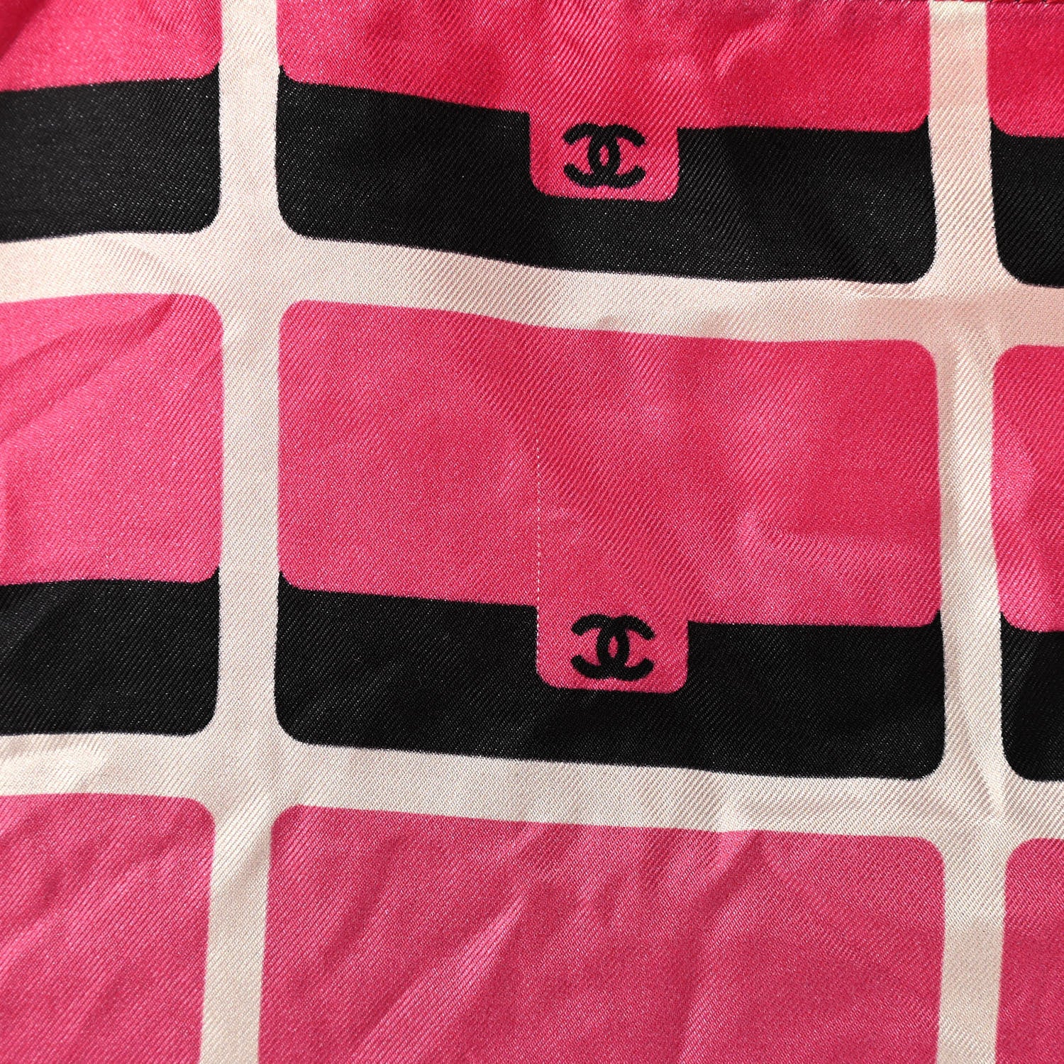 Chanel Caviar Fabric Quilted Foldable Tote With Chain Pink Multicolor 19 of 20