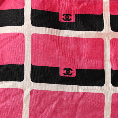 Chanel Caviar Fabric Quilted Foldable Tote With Chain Pink Multicolor 19 of 20